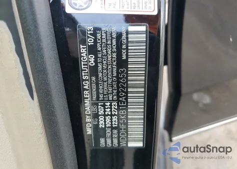 2014 Mercedes-Benz E 350 from USA, damaged, VIN WDDHF5KB1EA922653
